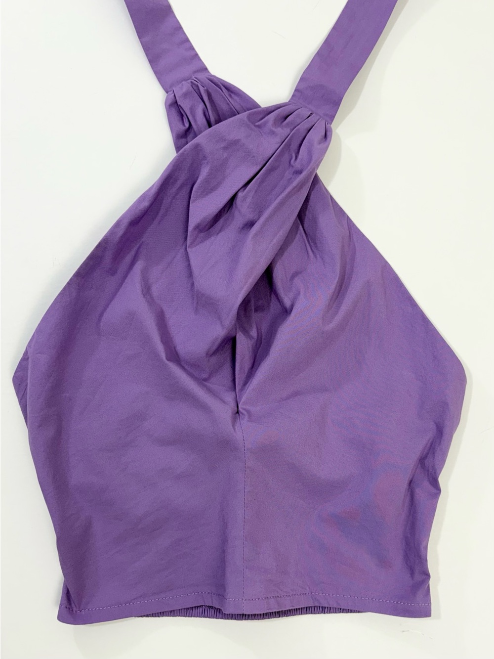 STAUD Kai Amethyst/Purple Crossover Tie Halter Top Sz XS - Picture 3 of 11